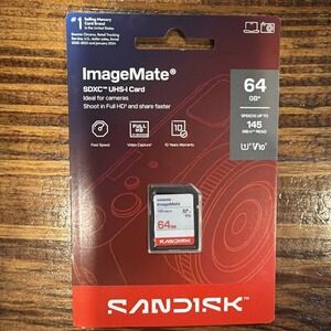 Sandisk ImageMate SDXC UHS-I 120 mb/s 64GB Card